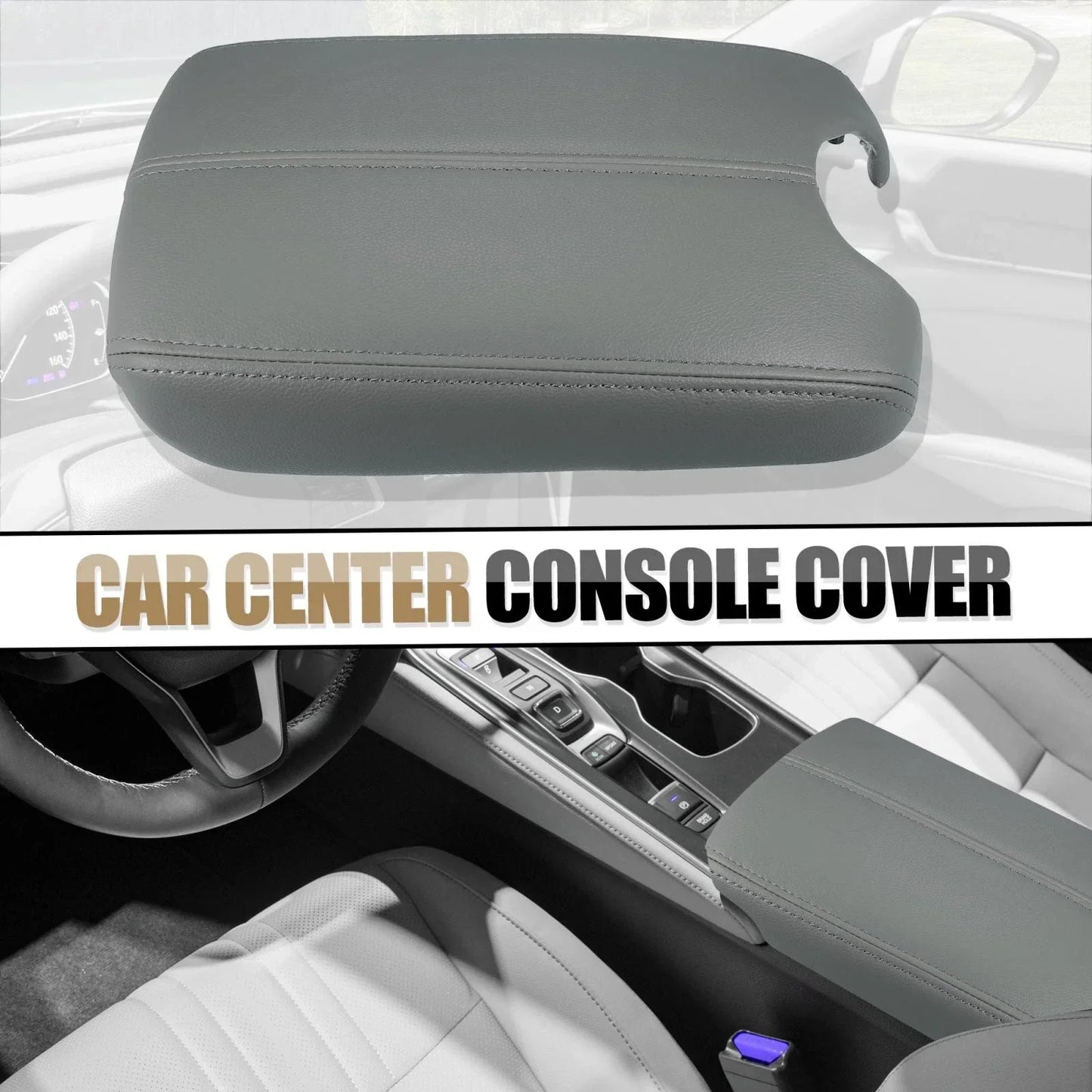 Car Center Console Cover for Honda Accord (2008-2011) Light Grey