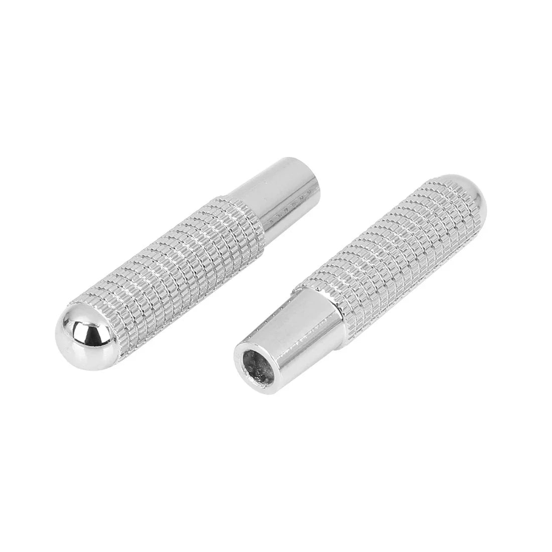 4 Pcs Silver Tone Bolt-On Door Lock Knobs for Benz C E S Class (2000-2023)