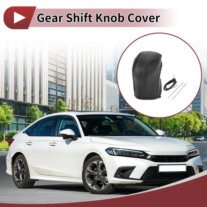 Car Gear Shift Knob Cover for Honda Inspire (2023) - Black Faux Leather