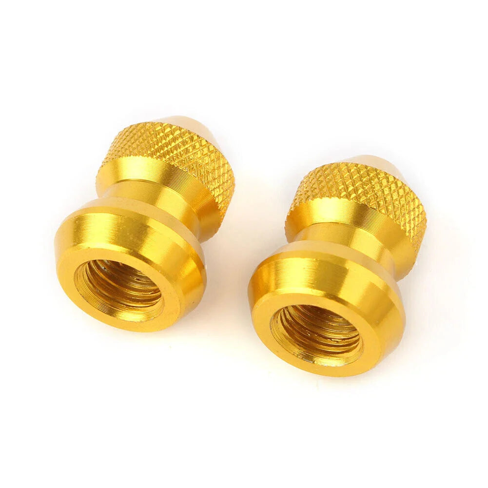 Gold Tyre Air Valve Caps Stem Covers for Car Truck Motorcycle Bike