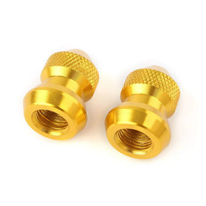 Gold Tyre Air Valve Caps Stem Covers for Car Truck Motorcycle Bike