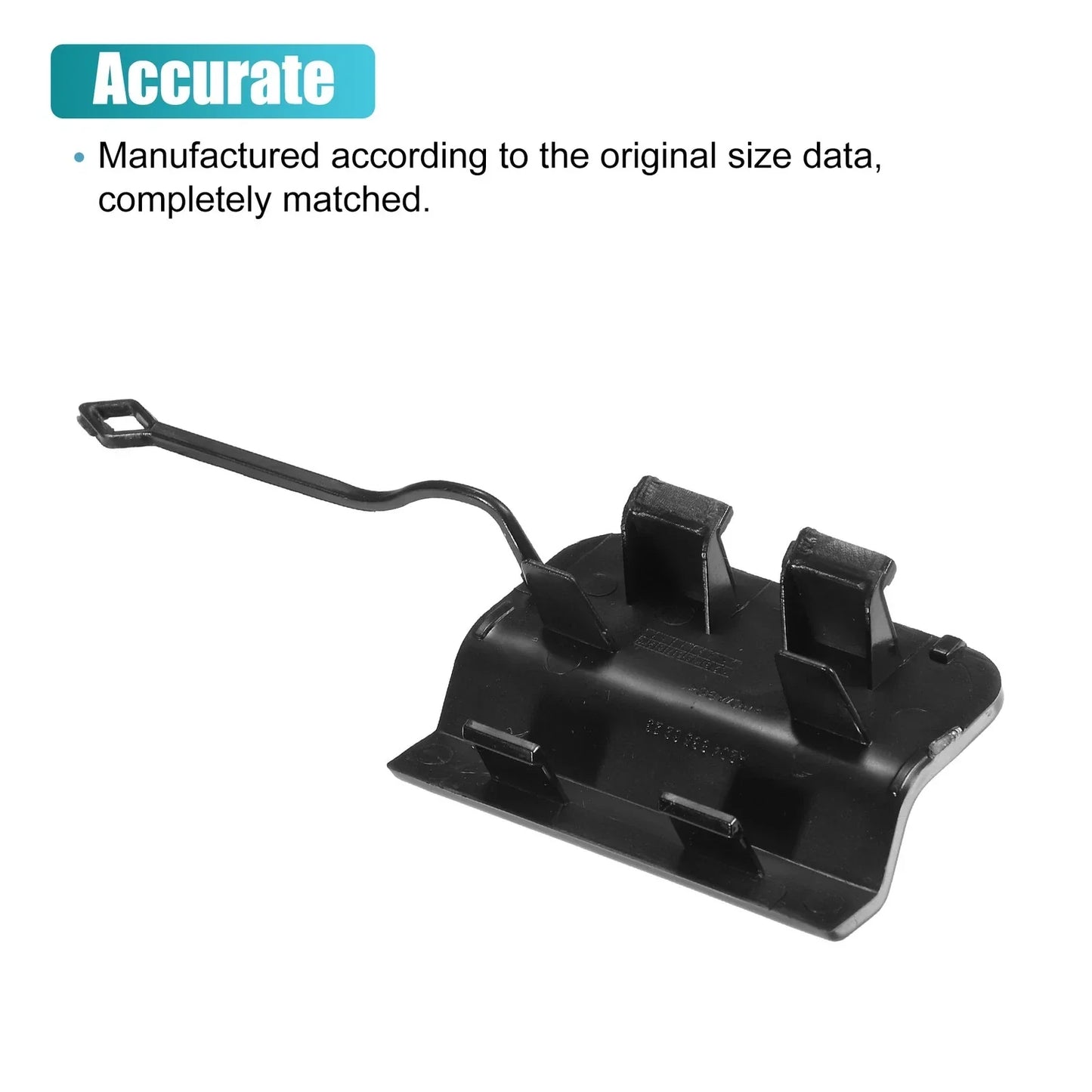 Rear Bumper Tow Hook Cover for Mercedes Benz C-Class (2012-2015) Black