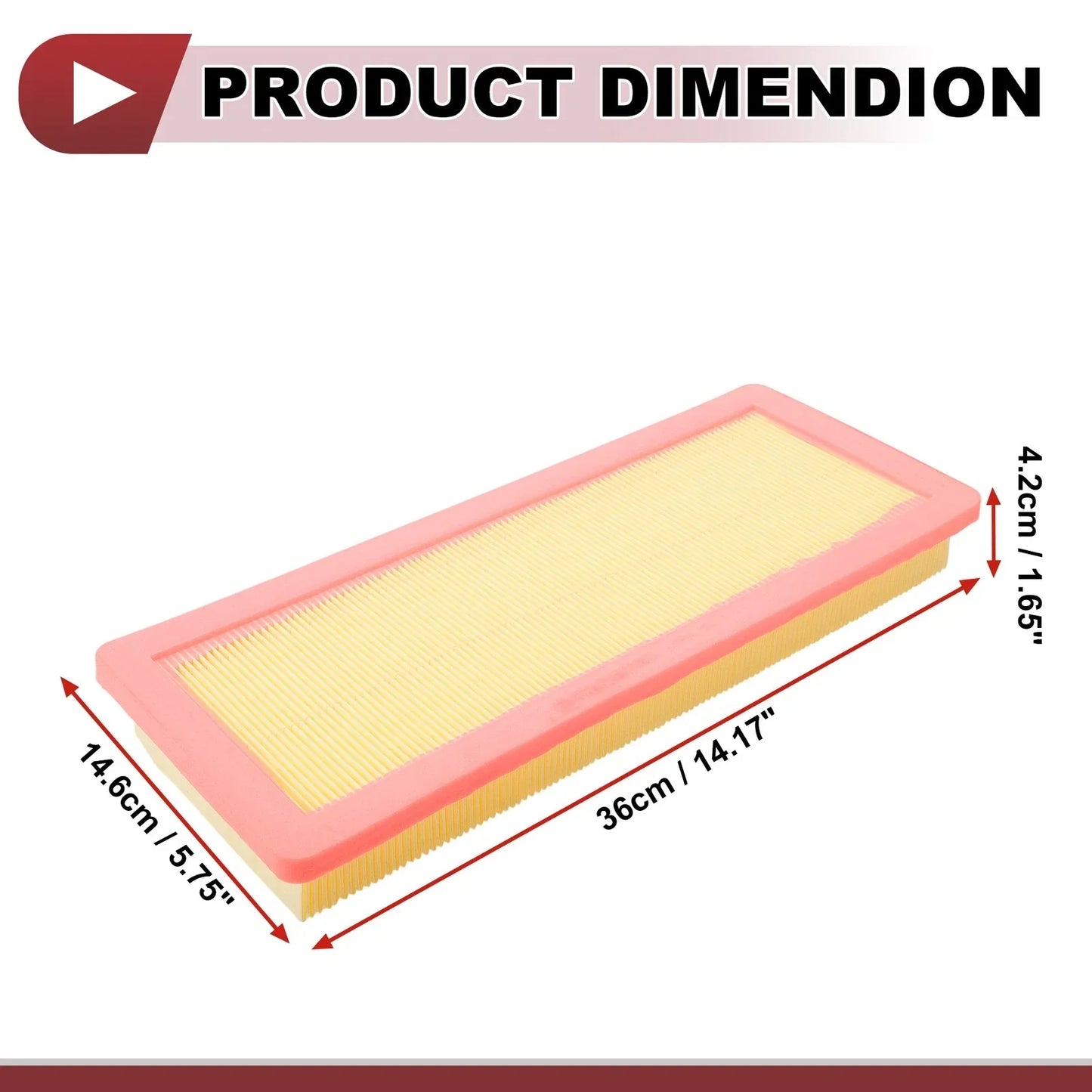 Car Engine Air Filter for Chevrolet C5 3 (2009-2019) - 1 x Quality Filter