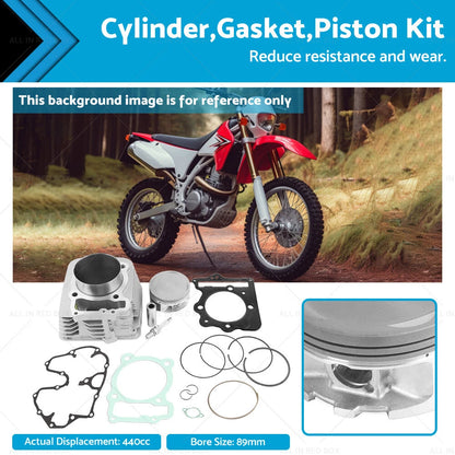 440CC Cylinder Gasket Piston Kit for Honda XR 400R TRX 400EX (1996-2014)