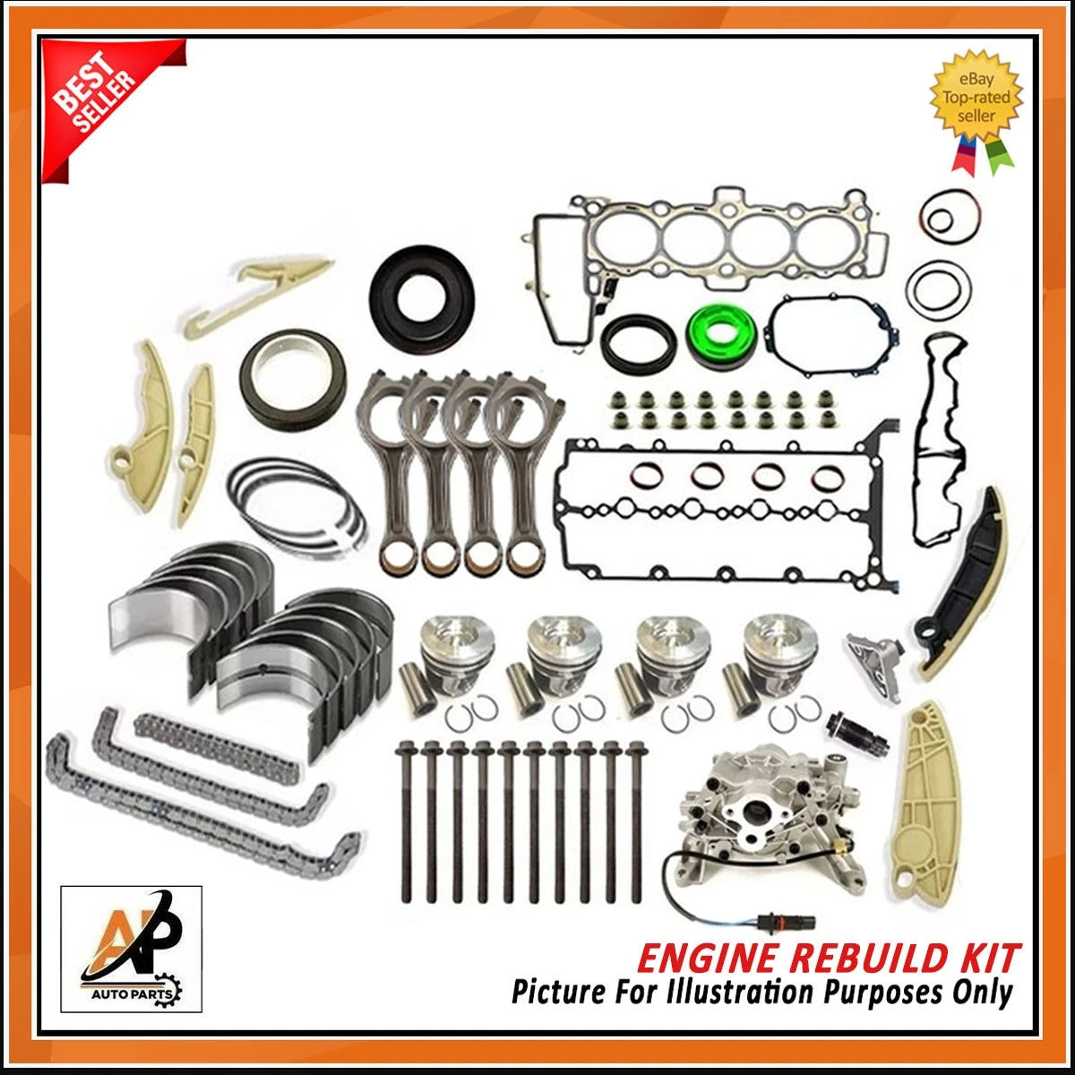Engine Rebuild Kit Replacement for Land Rover Jaguar 204DTD 2.0 Diesel (2008–2020)
