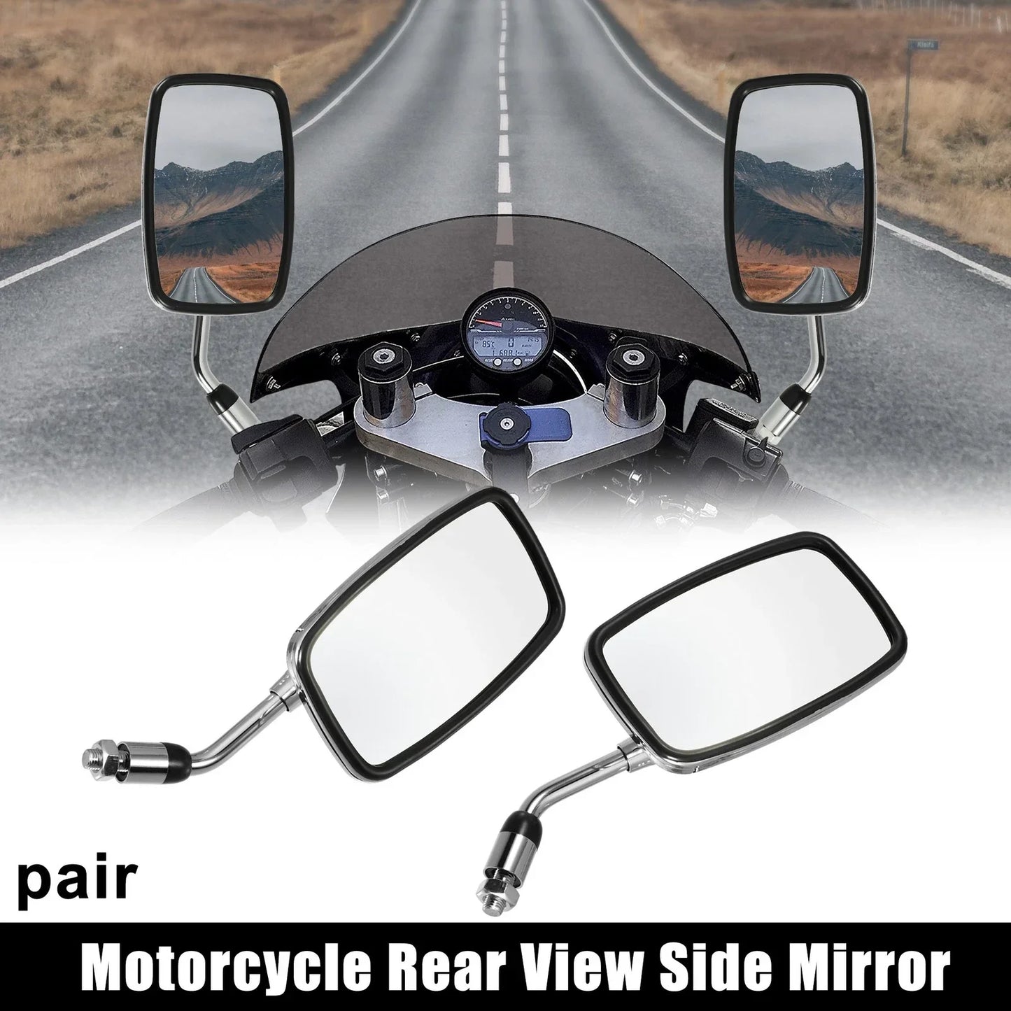 10mm Rearview Side Mirrors for Honda CB400SF (2000-2006) - 1 Pair