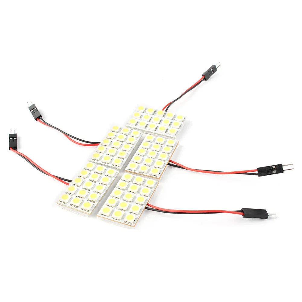 5x White LED 5050 15SMD Dome Lights for Car Interior (Universal)