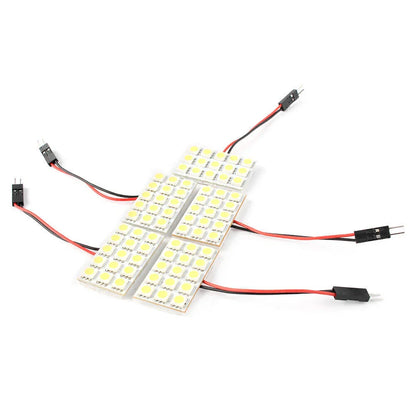 5x White LED 5050 15SMD Dome Lights for Car Interior (Universal)