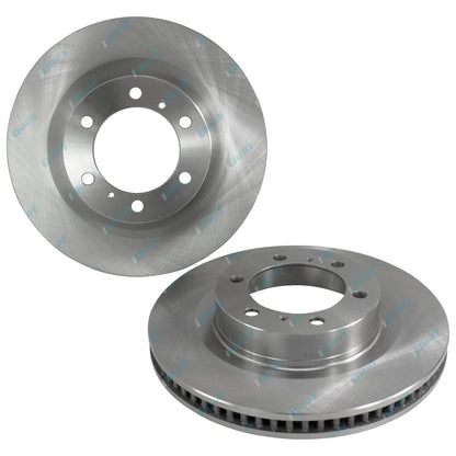 2 x Front Brake Rotors & Pads for Toyota Prado GRJ150R V6 4.0L (2009-2018)