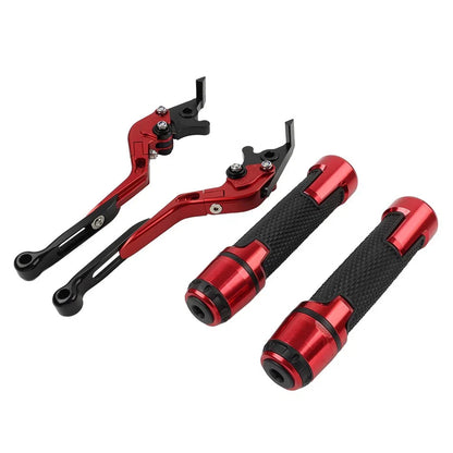 Folding Extendable Brake Clutch Lever Grip Set for BMW R1200GS R1250GS (2013-2023)