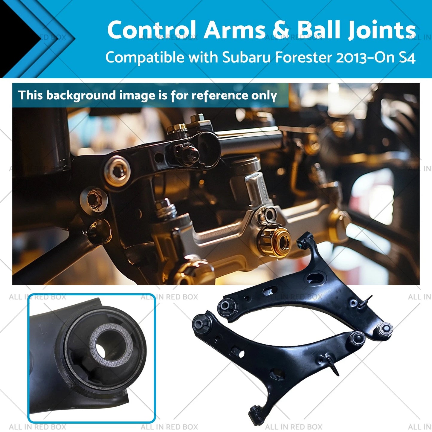 L&R Front Lower Control Arm Ball Joints for Subaru Forester (2013-On) Pair