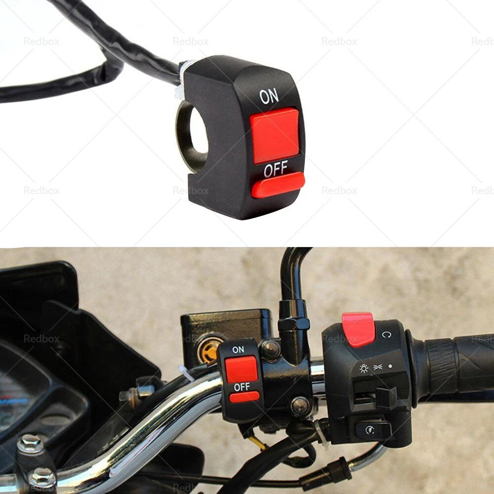 Universal Motorcycle ATV Handlebar Light Switch ON OFF Button