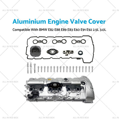 Aluminium Engine Valve Cover for BMW E82 E88 E89 E83 E60 E91 (2.5L 3.0L)