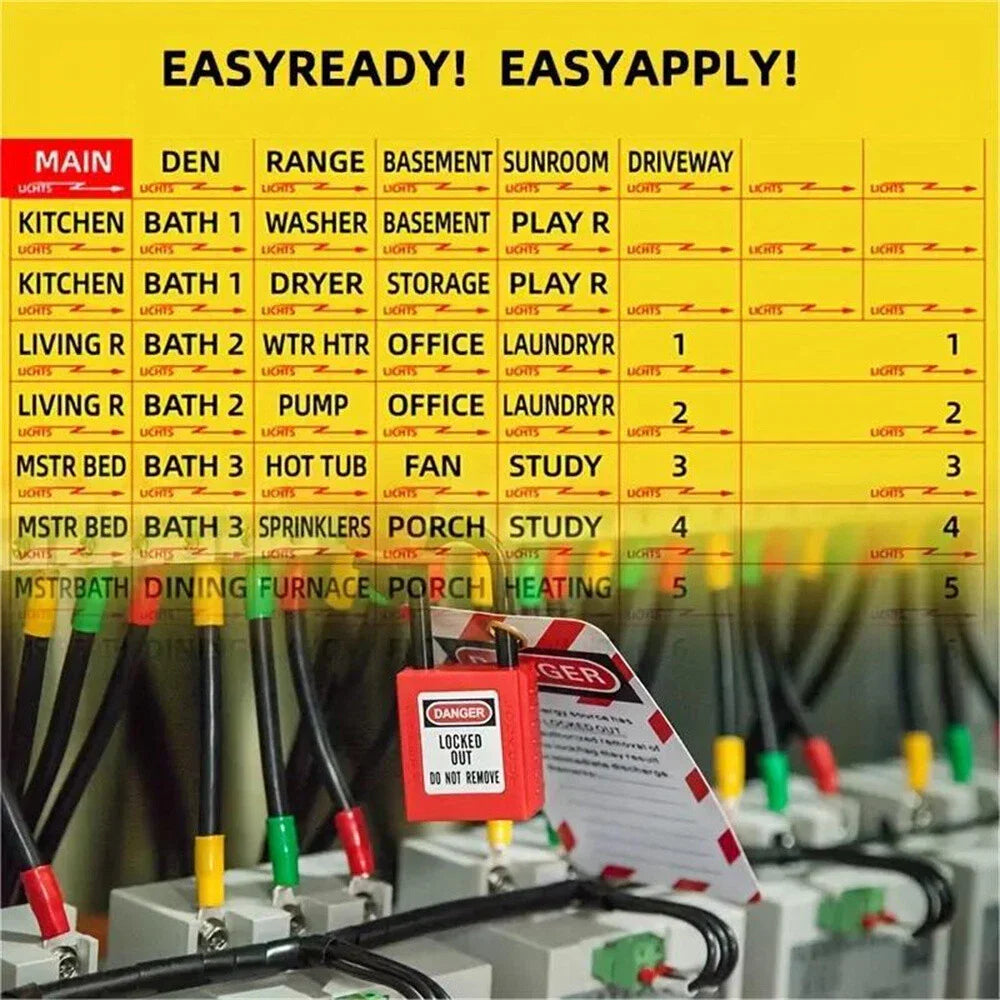Weatherproof Circuit Breaker Labels