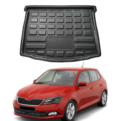 Rear Trunk Mat Liner for Skoda Fabia Hatchback (2015-2019)