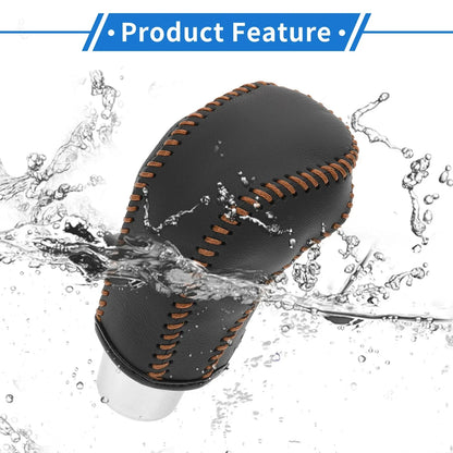 Car Gear Shift Knob Cover for Hyundai Tucson 2015-2018 (1 Pc, Black/Brown)