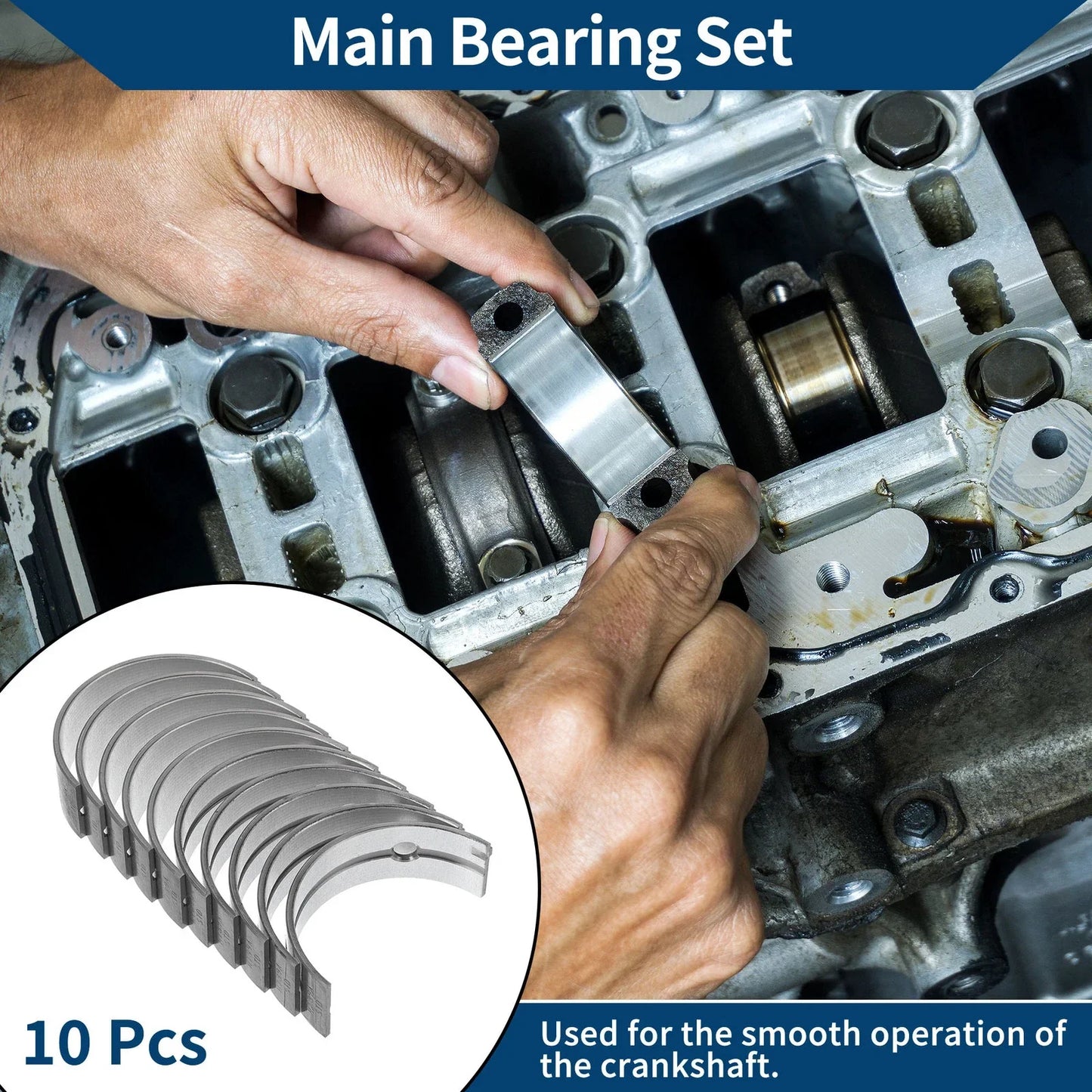 Main Bearing Set for Hyundai Santa Fe (2000-2006)
