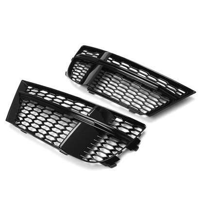 Open Mesh Honeycomb Front Bumper Fog Light Grille for Audi A3 S3 (2013-2020)