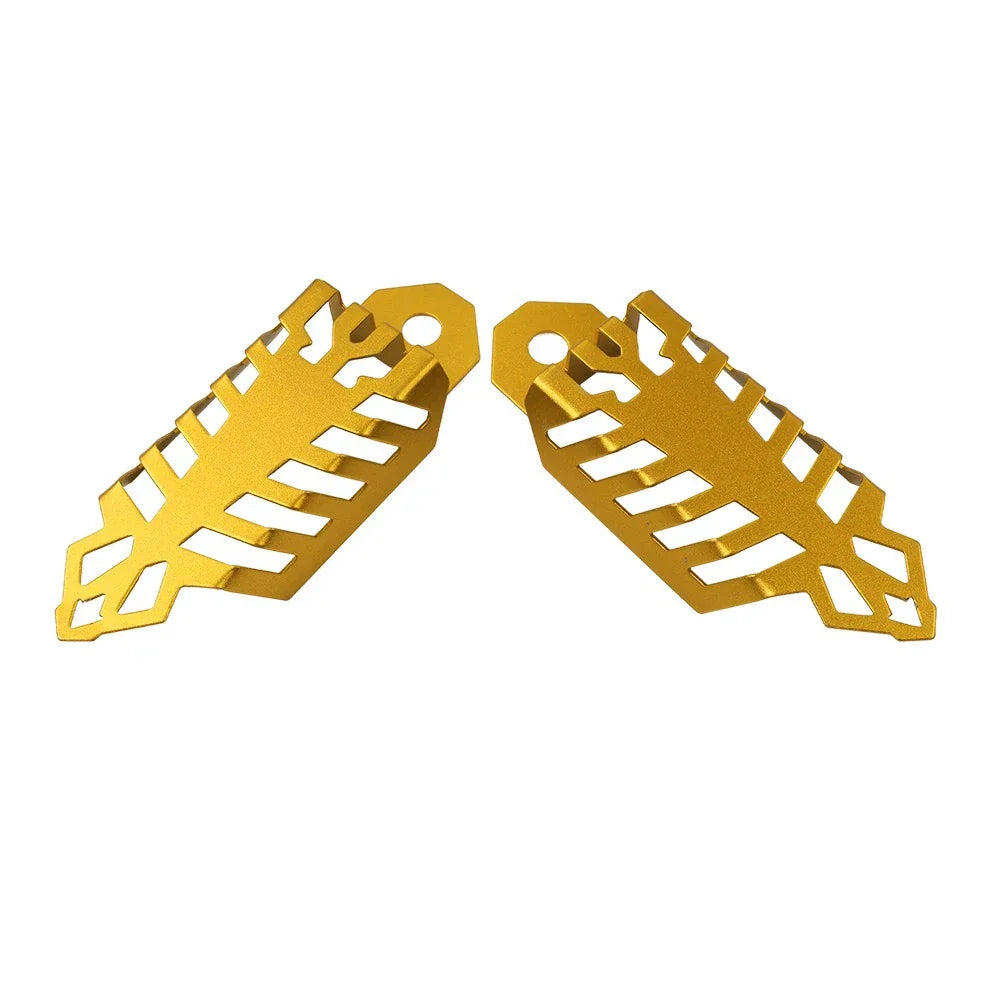 Universal Fork Dust Shock Absorber Spring Covers for ATV Off Road Gold