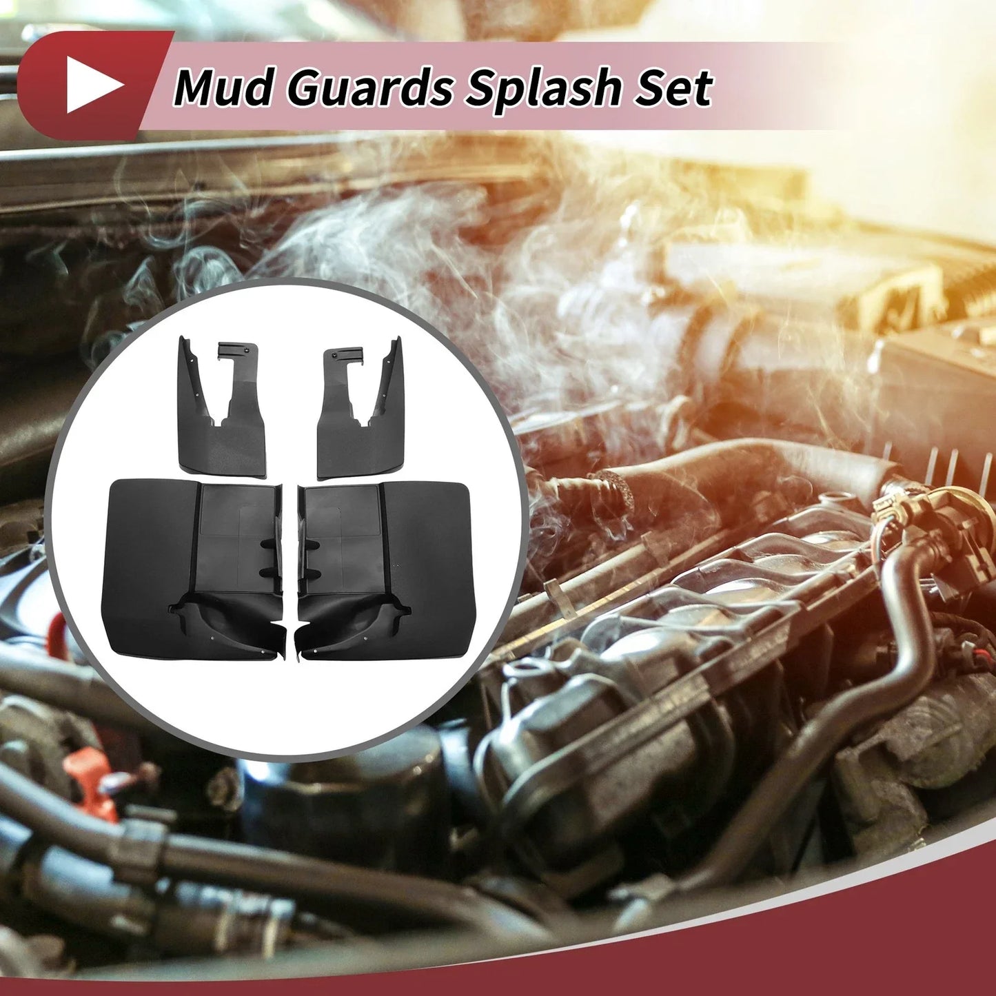 Mud Flaps Splash Guards 1 Set for Mercedes Benz Sprinter (2006-2017)