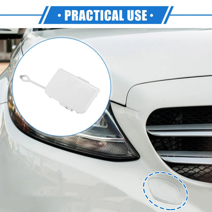 Bumper Tow Hook Cover for Mercedes-Benz C300 W204 2008-2011 White