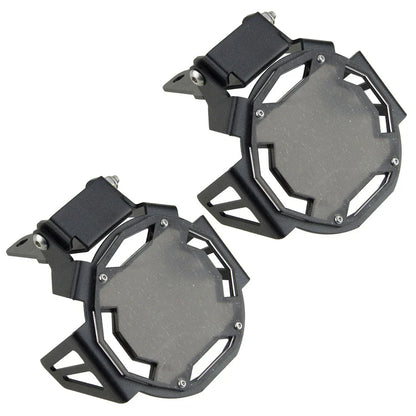 Black Fog Light Protector Covers for BMW R1250GS Adventure, S1000XR (2013-2023)