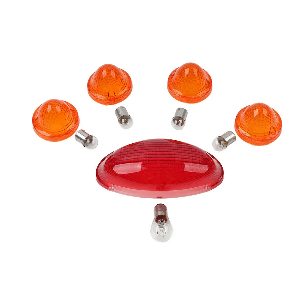 Turn Signal Covers Amber Tail Light Lens for T100 Scrambler Speedmaster (2001-2023)