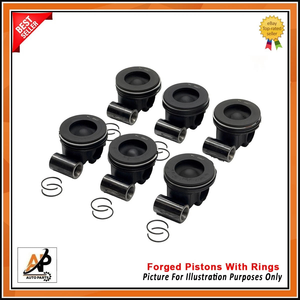 Forged Piston with Ring Set for Land Rover Range Rover 3.0 DT306 (2009–2013)