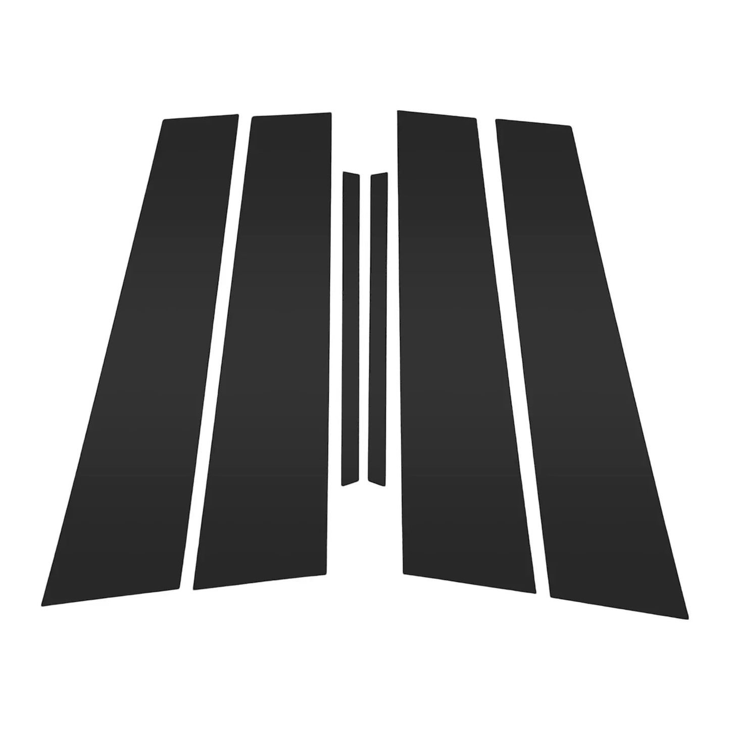 6 x Pillar Window Trim for Chevy Malibu (2013-2015) Black