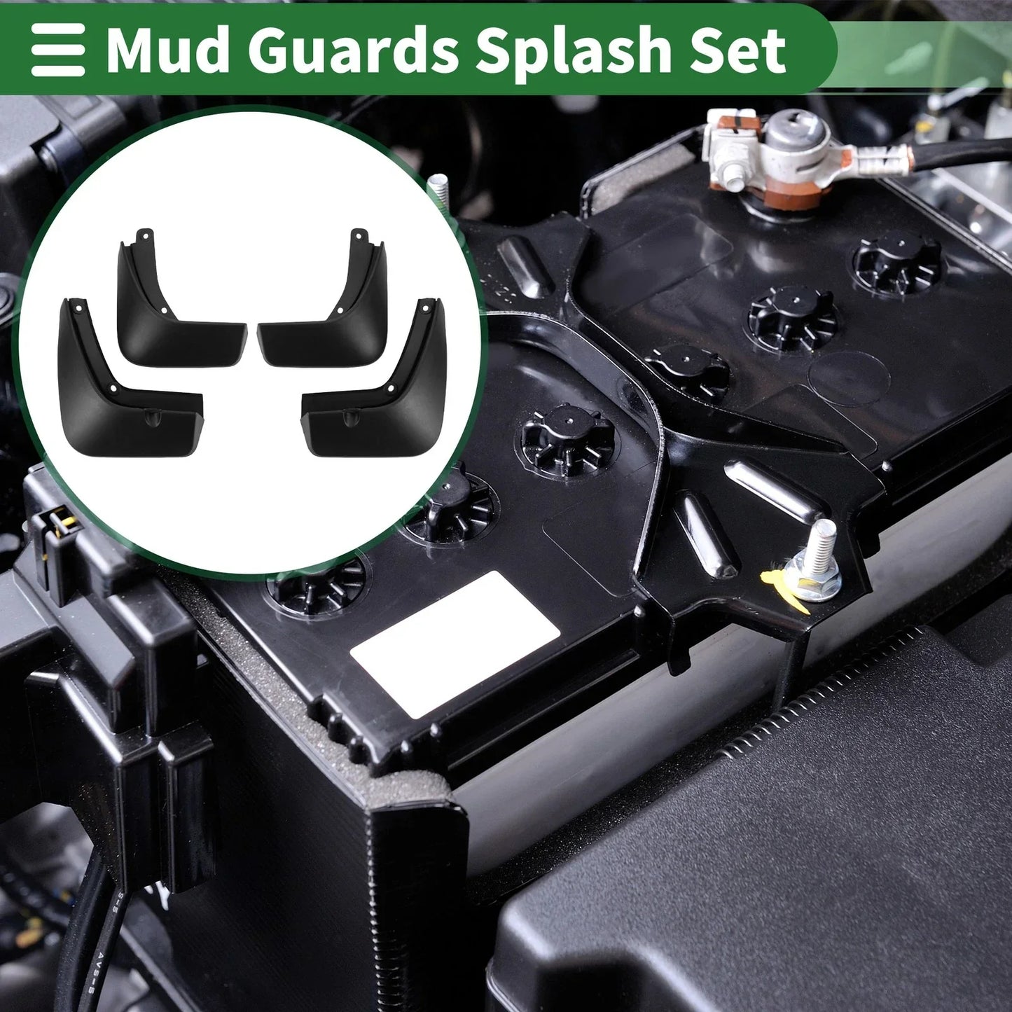 Mud Flaps Splash Guards for Hyundai Genesis GV80 2021-2023 with Mounts