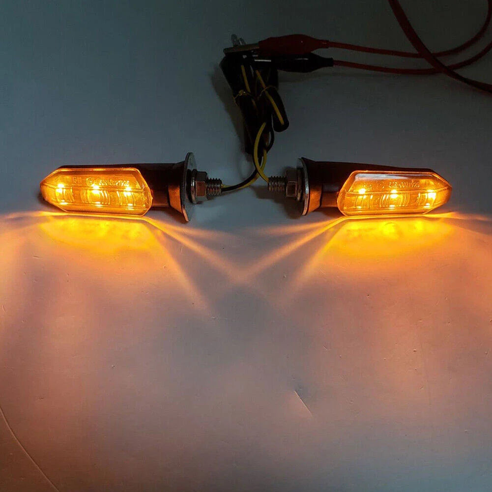 Smoke LED Turn Signal Indicator Lights for Universal Motorcycle
