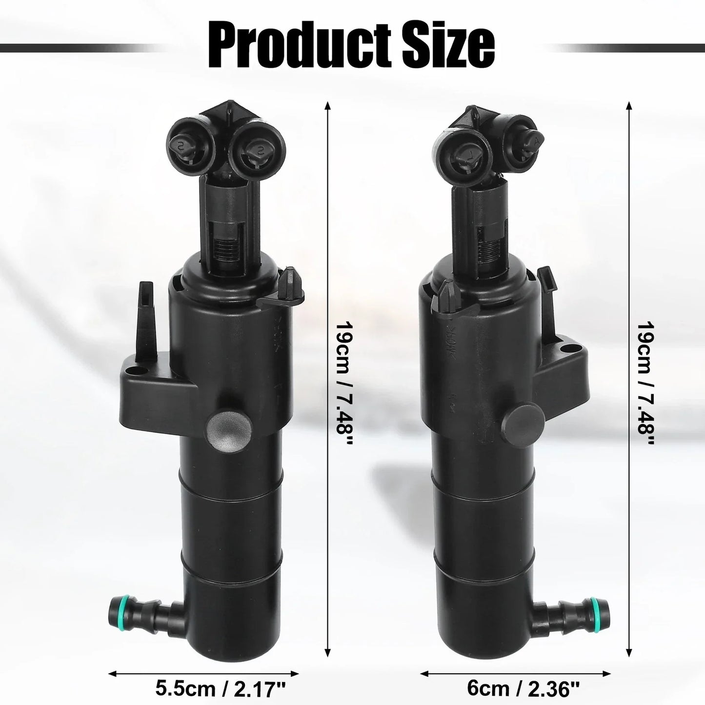 Front Left Right Headlight Washer Nozzles for Mercedes-Benz E350 E550 E63 AMG