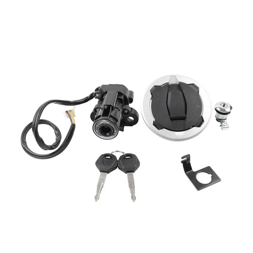 Ignition Switch Lock Fuel Gas Cap Key Set for Kawasaki Z800 Z900 Z900RS (17-23)