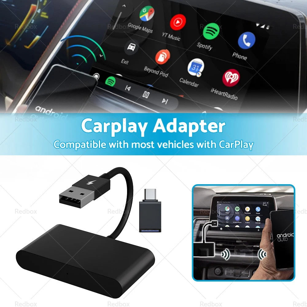 Wireless Carplay Adapter for Android Vehicles with CarPlay