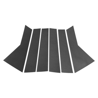 6 Pcs Carbon Fiber Pillar Window Trim for Chevy Captiva (2019-2023)