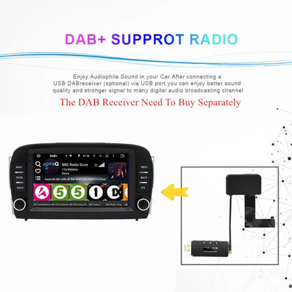 7'' Car Stereo Radio GPS for Benz SL R230 SL350 SL500 SL55 SL600 SL65 (2001-2005)