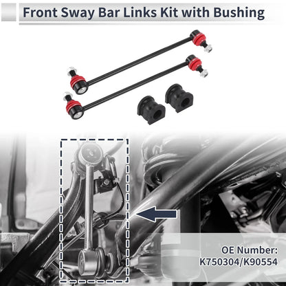 Front Stabilizer Bar Links with 2 Pcs Bushing for Honda Odyssey (2005-2010)