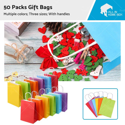 Recyclable Kraft Gift Bag for Holiday Wedding Birthday Party