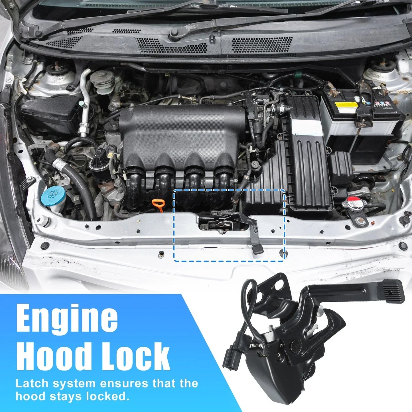 Hood Lock Latch Assembly for Honda CR-V (2007-2009)