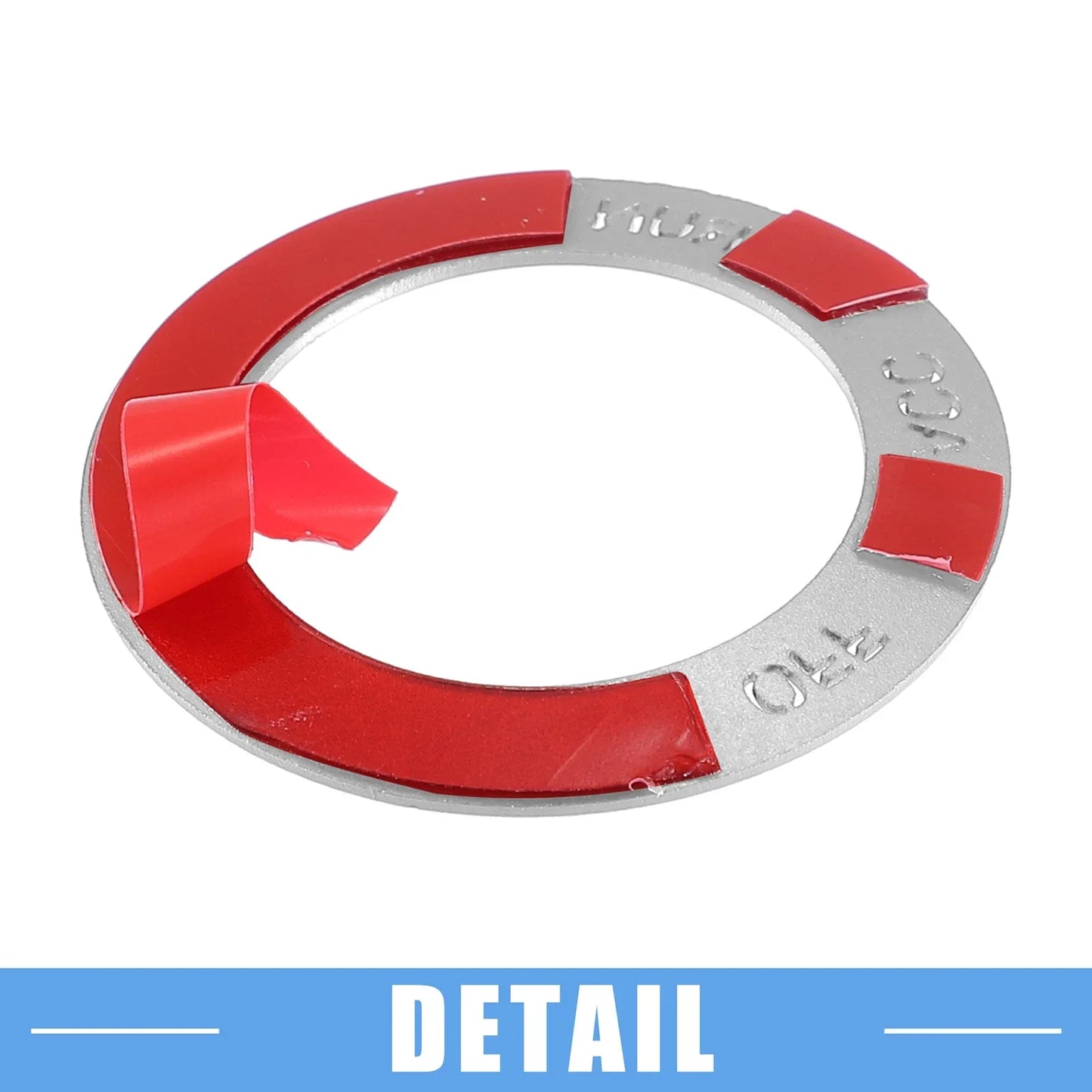 Engine Start Button Sticker for Dodge Charger Challenger Aluminum Silver Tone