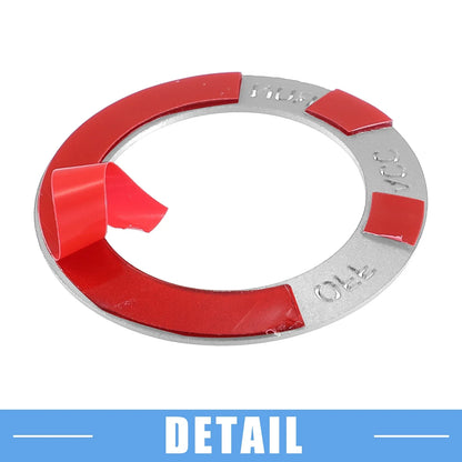 Engine Start Button Sticker for Dodge Charger Challenger Aluminum Silver Tone