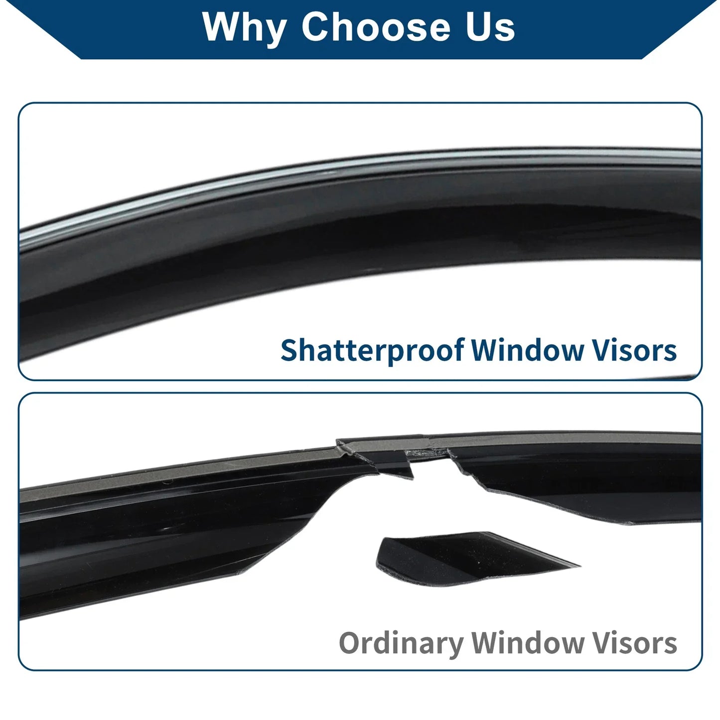 Car Window Deflectors for Lexus NX250 NX350 Side Window Vent Visors (2022-2024)