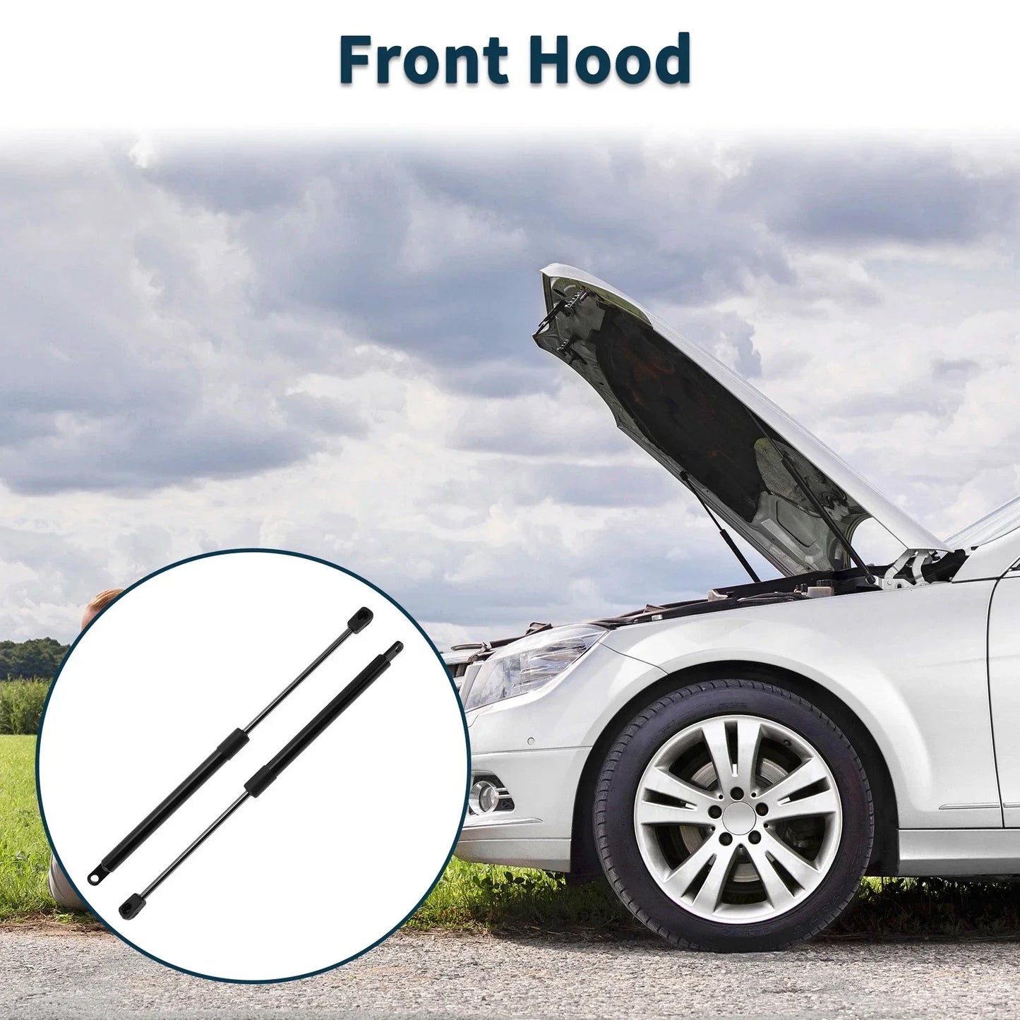 Hood Lift Supports Struts for Porsche 924 (1977-1982)