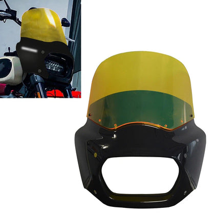11" Yellow Front Fairing Windshield for Harley Softail Fat Bob (2018-2019)