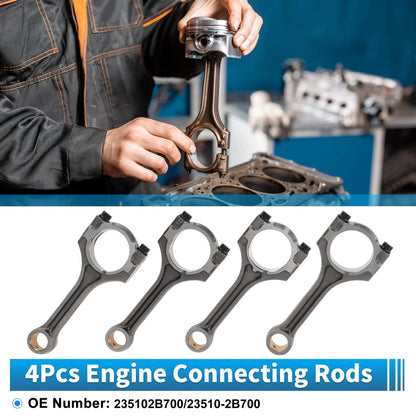 4 x Engine Connecting Rods for Hyundai Veloster (2013-2021)