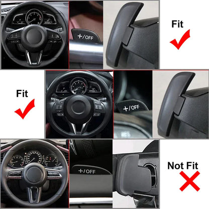 Blue Steering Wheel Shifter Paddle Extensions for Mazda 3 6 CX-3 CX-4 CX-5 MX-5