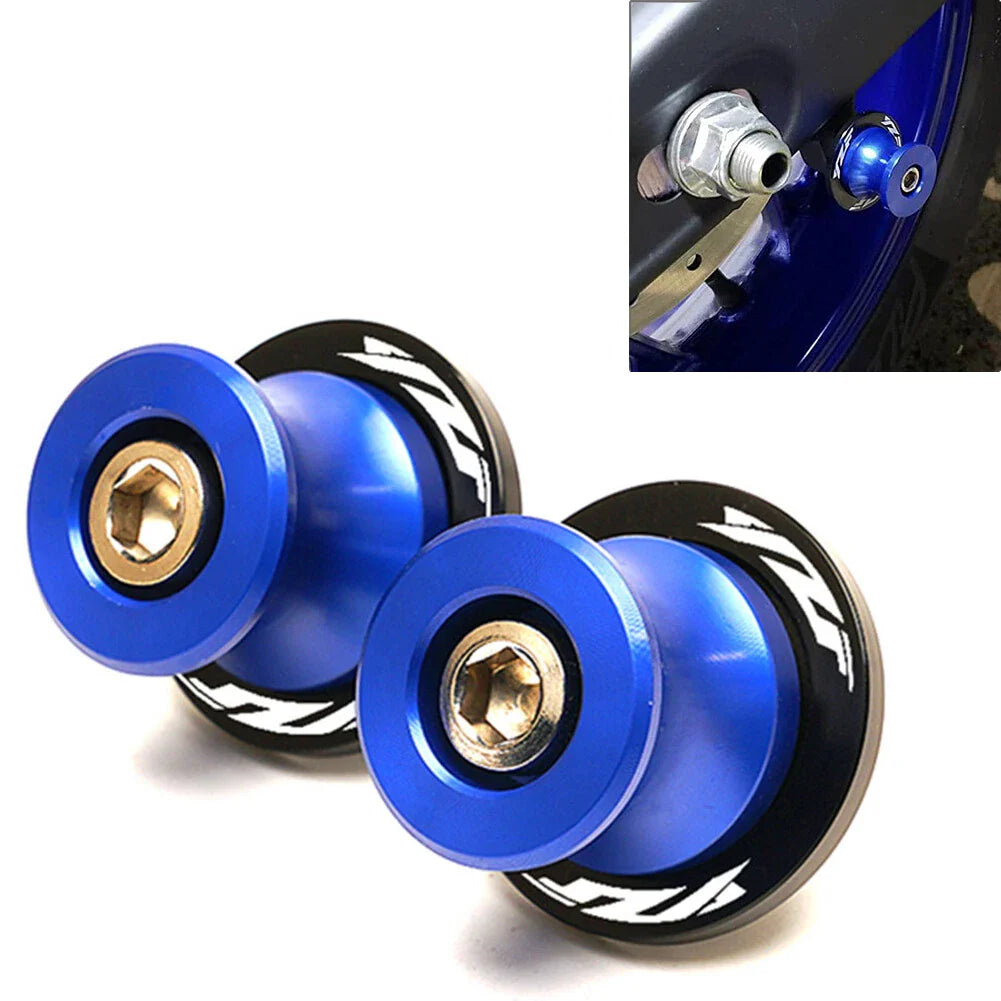 CNC Blue Swingarm Spools for Yamaha YZF R1 R3 R6