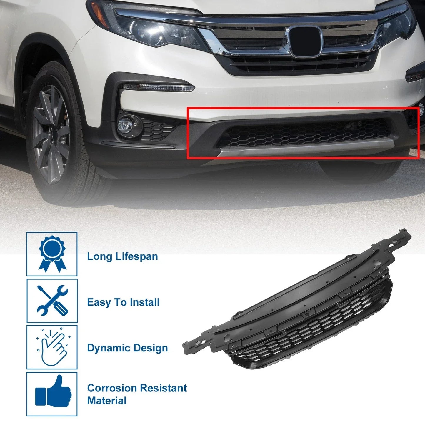Front Bumper Grille for Honda Accord (2013-2015)