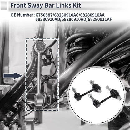 Stabilizer Bar Links for DODGE DURANGO 2016-2022 - 2 x Durable Components