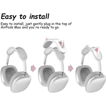 Cat Ear Shape Anti-Scratch Cover for Apple AirPods Max